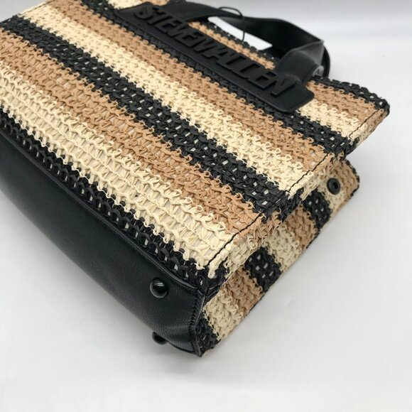 Steve Madden Beige Raffia Bflores Mini Tote With Wallet - Picture 6 of 12